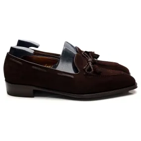 'De Rede' Dark Brown Suede String Loafers UK 7 E