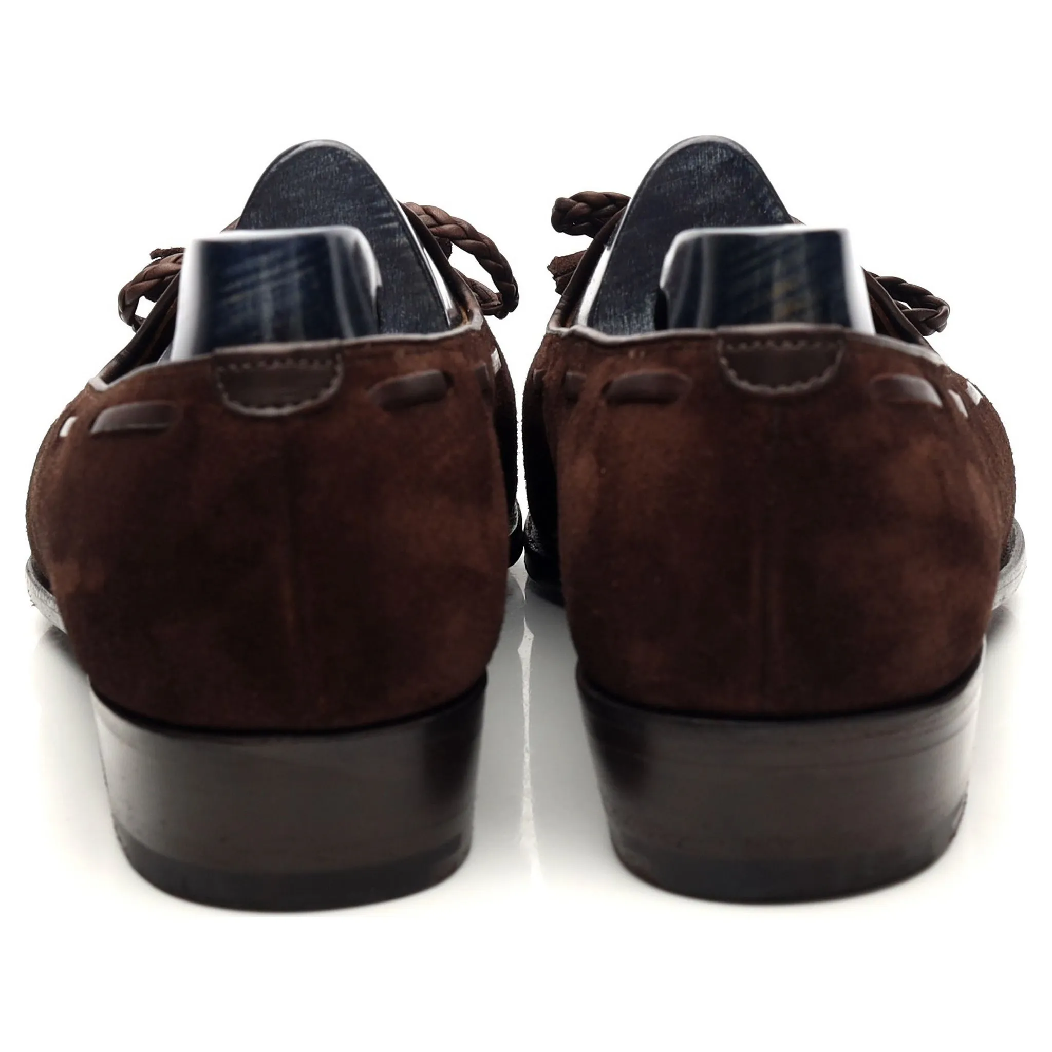 'De Rede' Dark Brown Suede String Loafers UK 7 E
