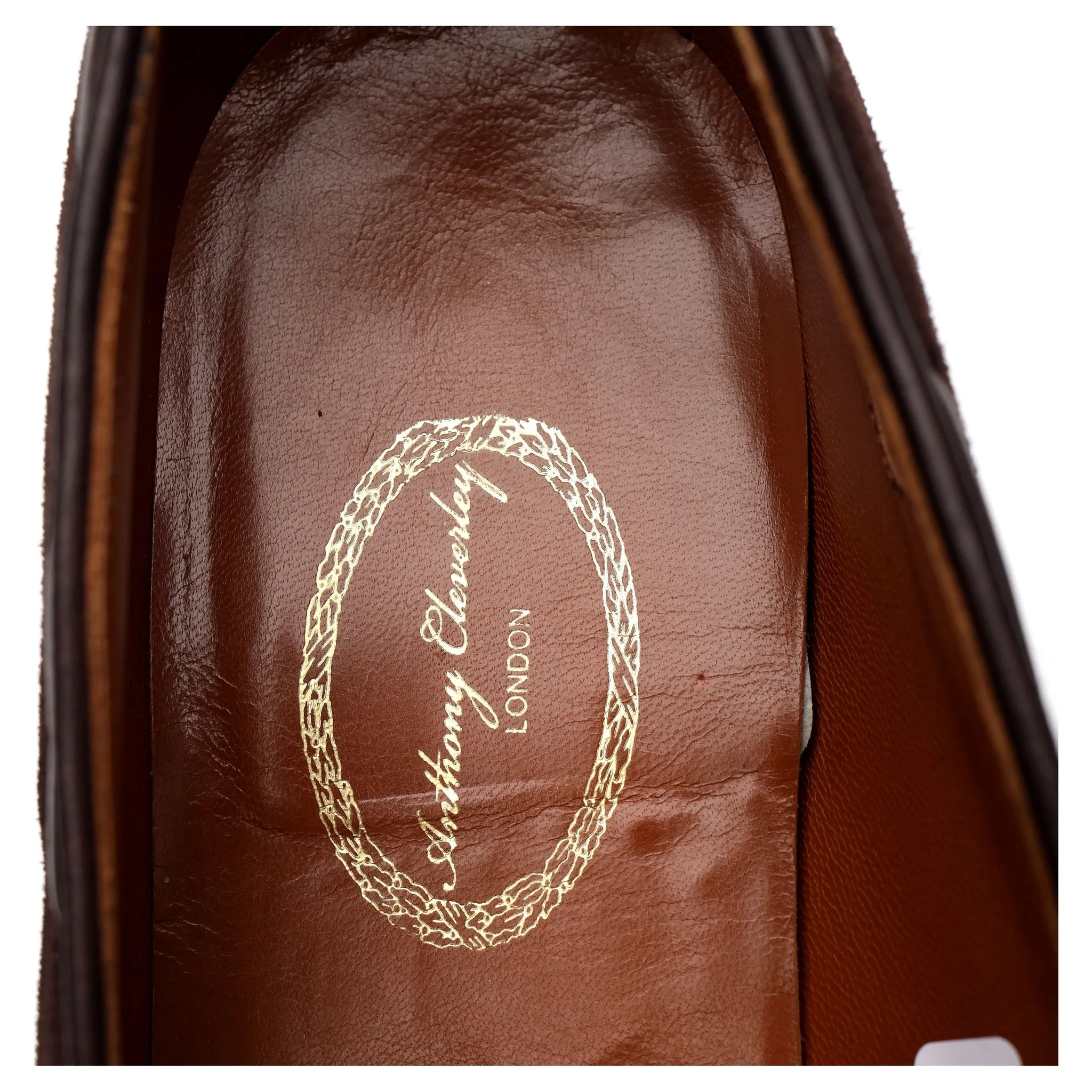 'De Rede' Dark Brown Suede String Loafers UK 7 E